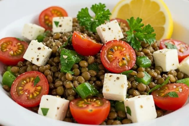 Recettes savoureuses de salade de lentille feta pour des repas réussis Recettes savoureuses de salade de lentille feta pour des repas réussis